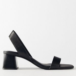 Zara size 9 black sandal sling back - NWOT
